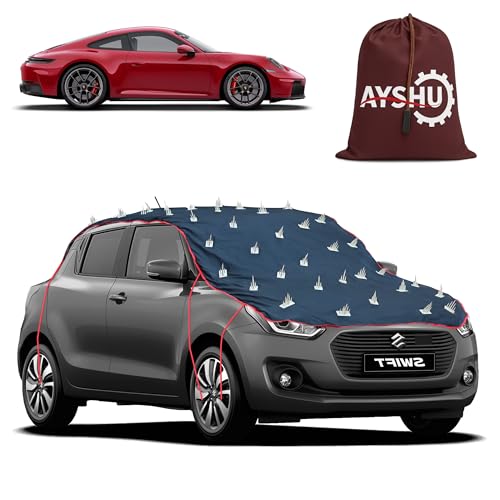 Image of AYSHU Water-Resistant Spike Car Cover for Porsche 911 - Protects from Dogs, Monkeys, Dust, Sunlight & UV - Full Roof Universal Fit