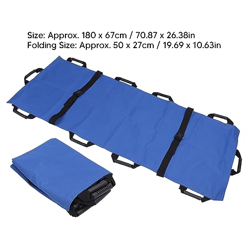 Herbruikbaar Wasbaar Positioneringsbedkussen Opvouwbaar Noodhulptransfer Zachte Brancard 10 Handgrepen - Afbeelding 3