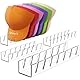 Lifewit Cap Halter, 4 Stück Kunststoff Kappen Organizer, Cap Aufbewahrung Fasst 28 Hüte, Desktop Cap Halterung, Kappenhalter für Schlafzimmer, Kleiderschränke, Kommoden und Wände, Transparente