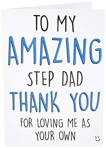 Step Dad Card Father's Day Card for Step Dad Birthday Card Christmas Card Thank You Step Dad Christmas Cards Appreciation Card Family PC304