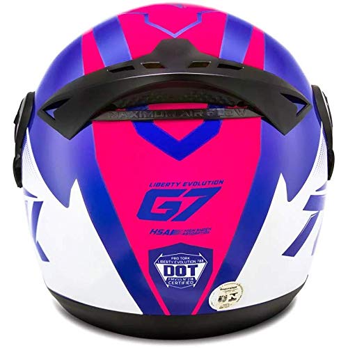 Pro Tork Capacete Evolution G7 56 Azul/Rosa