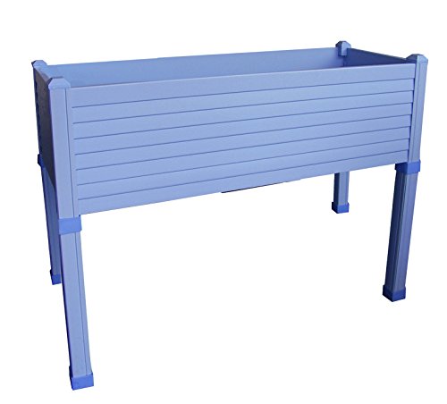 Huerto urbano GREENLAND especial balcón. 90x32x75 cm. Color:Azul ...