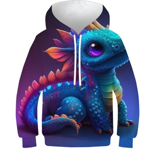 Sweat à capuche bébé dragon enfants finis les pulls inconfortables d'automne