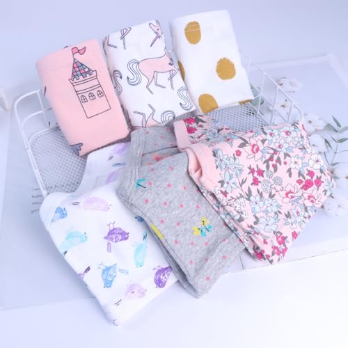Finihen Girls Cotton Underwear Toddler Girls Panties Kids Briefs Multipacks.4