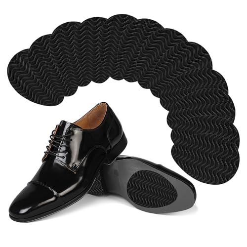 Image of Ashoesert Non Slip Shoe Pads,Shoe Sole Protector,Shoe Grips on Bottom of Shoes,Anti Slip Grips for Shoes (Black - 6 Pairs)
