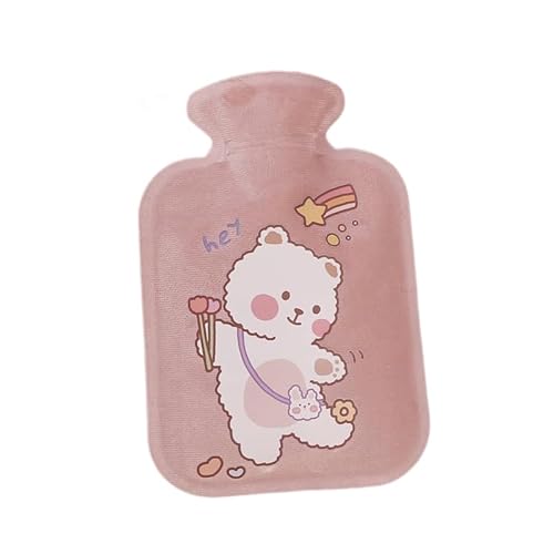 Godfun 湯たんぽ ゆたんぽ お湯入れ 注水式 電気不要 かわいい 柔らか 暖かい ゆたんぽ 水漏れ防止 寒冷対策 疲労緩和 防寒グッズ 手足温め 男女兼用 プレゼント 暖房器具 繰り返し使用可 お湯入れ 保温グッズ Style12-500ml
