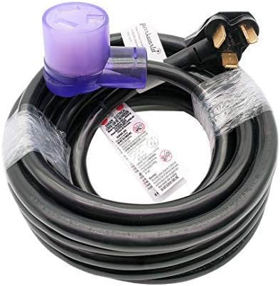 Parkworld Dryer 3 Prong Extension Cord UL Listed, NEMA 10-30 Extension Cord, EV 10-30P to 10-30R with Lighted, 30A, 250V…