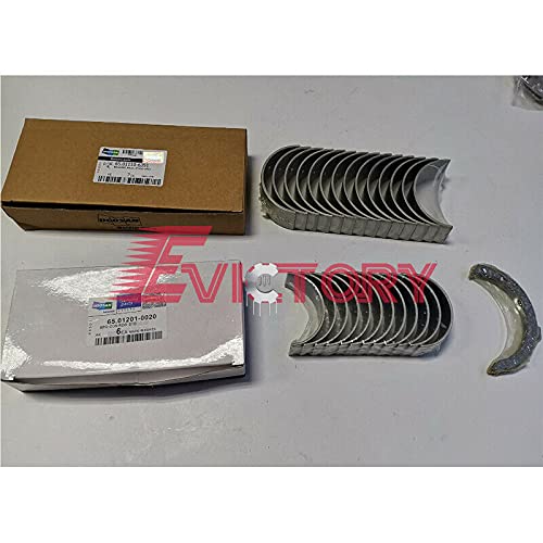Vilebrequin DOOSAN D1146T DE08TIS et segments piston contre l'usure moteur