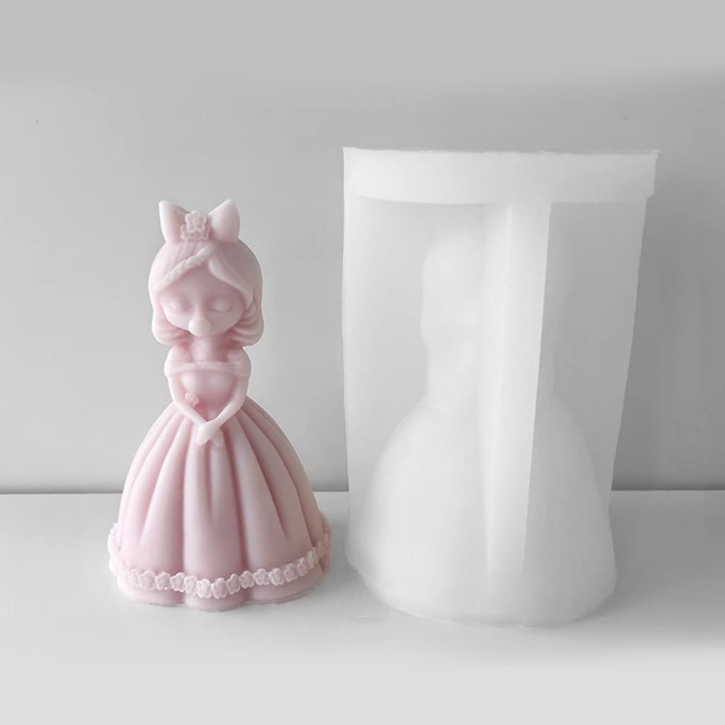 Keshui Moule En Silicone Mère Fille | Moules En Silicone Pour Figurine Maman Et Fille Pour Cire | Bougie Savon Moule Résine époxy Moule Silicone Moule Pour Chocolat, Bonbons Smashing