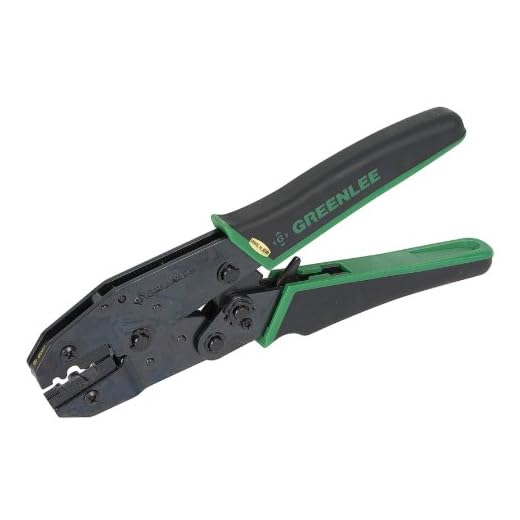 Ratcheting 22–8 AWG Crimper