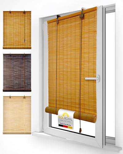 Sol Royal Bambusrollo 120 x 160cm SolDecor B86 - Sichtschutz Fenster Rollo...