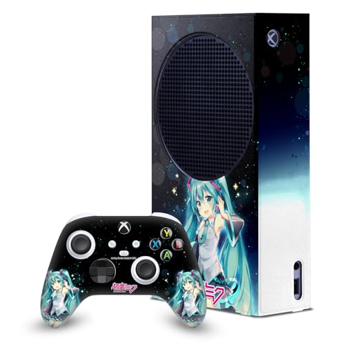 Hatsune Miku Xbox Series S habillage graphique ciel de nuit bleu
