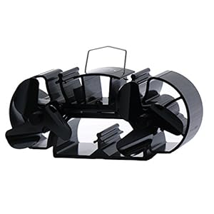 3.9 Inches Height Extra Mini Twin Blade Stove Fan Suitable for Super Small Space on Wood/Log Burner/Fireplace Top