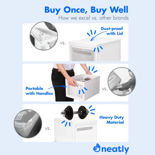 Plastic Storage Bins With Lids Stackable Storage Bins, Folding Storage Boxes For Organizing, Plastic Storage Drawers Plastic Storage Containers With Lids For Clothes, Storage Cubes Toy Storage Bins #TOP6