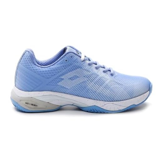 Lotto Mirage 300 III Clay, Damen (Chambray Blue/All White/Cornflower, EU Schuhgrößensystem, Erwachsene, Damen, Numerisch, M, 41)