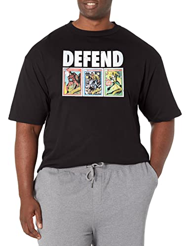 T-Shirt Marvel Core Defender Noir 3XL avec finitions soignées