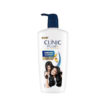 Clinic Plus Strong & Long Shampoo 650 ml|| With Milk Proteins & Multivitamins for Healthy and Long Hair - Strengthening Shampoo for Hair Growth