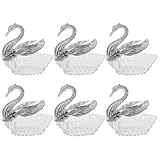 SOIMISS 6 Stück Schwanenförmige Hochzeitsgeschenkboxen aus Sicherem Material mit Seiden und Garnbändern Dekorative Süßigkeitenboxen für Brautparty und Hochzeit