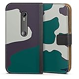  DeinDesign Klapphülle kompatibel mit Motorola Moto G3 Handyhülle aus Leder schwarz Flip Case Camouflage Bundeswehr Muster