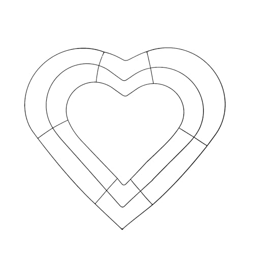 Générique Forme de couronne Pâques – Safe Versatile, Cute, cadre fil métallique, lapin ou d'abeille ou Coeur Accessoires, printemps Project d'artisanat Projet intérieur | Multipurpose Outdoor