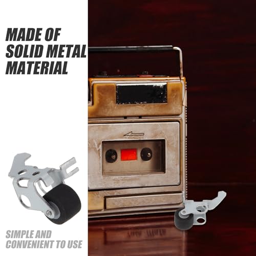 Veemoon Rodillo de Presión de Caucho y Hierro 9 Mm para Reparación de Grabadoras de Casetes, Kit de 4 Piezas, Accesorio Portátil para Mantenimiento de Audio y Vídeo Portátil, Uso - imagen 6