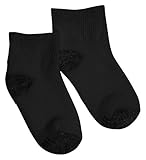 Hanes Big Boys 12-Pack Ankle Socks,Black,Medium