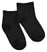 Hanes Big Boys' 6-Pack Ankle Socks, Black, Large