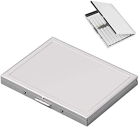 Silver Stainless Steel Slim Cigarette Case