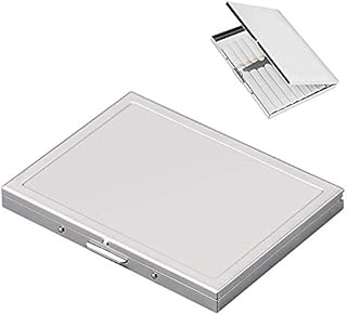 Silver Stainless Steel Slim Cigarette Case