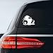 Bargain Max Decals - Sleeping Panda JDM Drift Sticker Decal Notebook Car Laptop 5" (White)