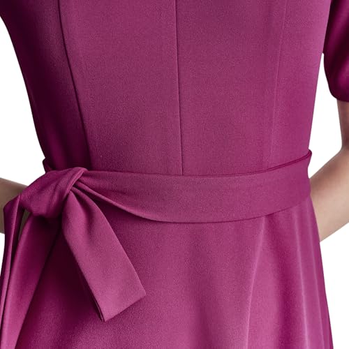 Image of DKNY Women's Jewel Neck Scuba Crepe Dress