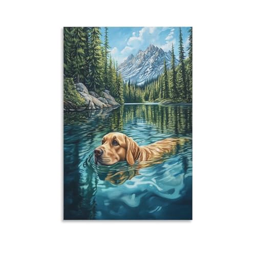 Lienzo de Golden Retriever y cuadros decorativos que llenan de amor y calidez tu hogar