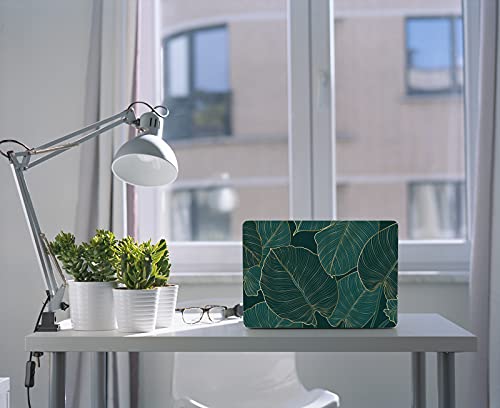 Funda MacBook Air 15 M3 A3114 ideal para trabajar en cafeterías con diseño botánico de hoja 6