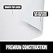 GORILLA GRIP DripGuard Shelf Liner, Non Adhesive Drawer and Kitchen Cabinet Protector, Slip Resistant BPA Free Smooth Surface Plastic Liners for Cabinets, Bathrooms, Closets, 17.5x240 Inch, White