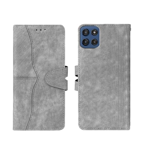Image of amazon basics Moto Edge 60 Stylus 5G Flip Cover | Card Pockets Wallet & Stand | Flip Cover for Moto Edge 60 Stylus 5G (Gray)