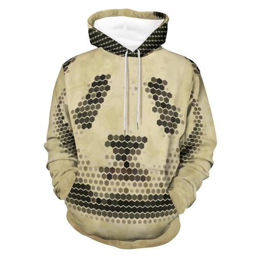 Sweats à capuche manche longue hoody sweatshirt pull homme femme tendance rétro panda s
