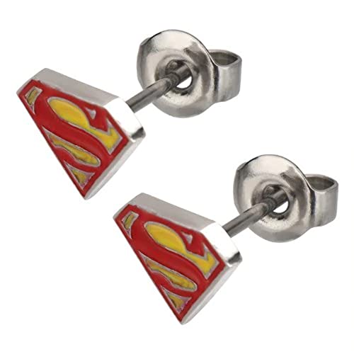 DC Comics Superman Logo Earrings2