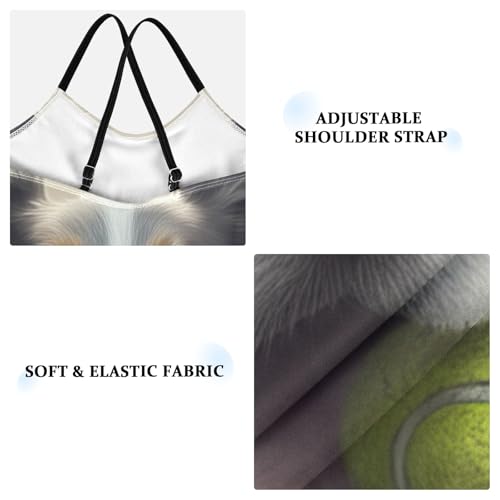 Dog Tennis Ball Toddler Swim Suit Girl Quick Dry Crossback Girls 1 Piece Swimsuit 3T3