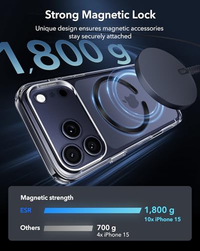 Image of ESR for MagSafe Sticker, MagSafe Ring, 2 Pack Metal Ring for Phone case, Universal Charger Conversion Kit for iPhone 17 /17e /16 /16e /15 /14 /13 /12, Pixel 10, S26+ /S26 Ultra /S24 /S23 /S22 /S21, Black & Silver