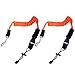 2 Stück Sicherheit Paddel Leine, Kajak Paddelleine Elastische Kayak Paddel Leine für Doppel- und Stechpaddel Boot Angelrute Lanyard Surfzubehör