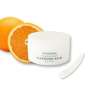 PHOERA Makeup Remover Cleansing Balm with Sweet Orange Essential Oil Makeup Meltaway Cleansing Balm (CLEANSING BALM 20G)