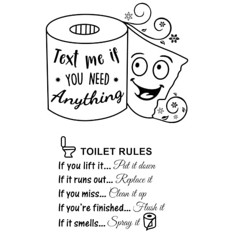 ShaMyiuCnz Funny DIY Bathroom Stickers Cover