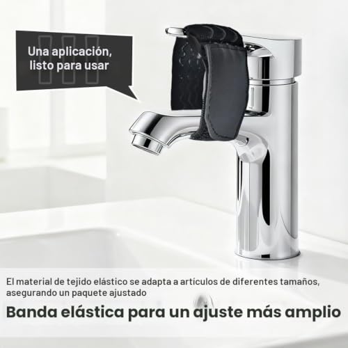 Miniatura 3 de 3 Piezas Evita Que Los Niños Abran El Grifo, Seguridad Del Agua Para Niños, Banda Elástica De Velcro, Para Cocina, Baño, Evite Que Los Niños, Gatos Y Perros Abran El Grifo 5 30 Cm