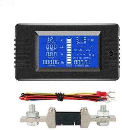 2-Pack 200A LCD DC Digital Volt Amp Meter Monitor - For Solar, RC Batteries, Power Systems