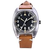 NC Baltany Mechanical Military Watch for Men Small Dial Dome Glass Reloj Militar Hombre 10BAR Air Force Clock Tribute 60s NH35 Pilot Watch (Color 3) -  N\C