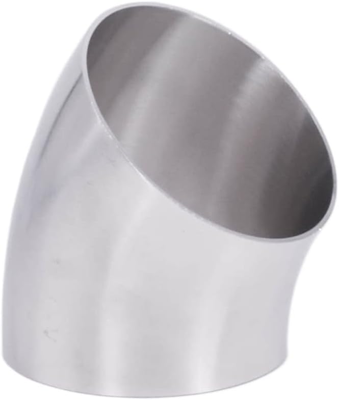 Stainless Steel Elbow 45 Degree Short Elbow SUS 304 Stainless Steel Sanitary Pipe Fitting,57/60/63/76/89/102/108/114/129/133/159mm OD Butt Welding Stainless Steel Material(108mm OD)