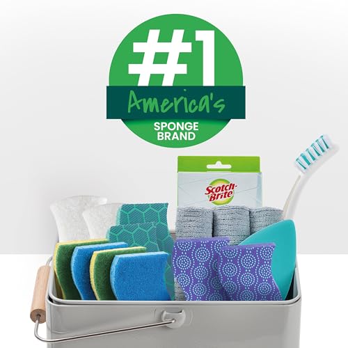 Scotch-Brite Zero Scratch Scrub Sponges 6-Pack, Blue — view 10