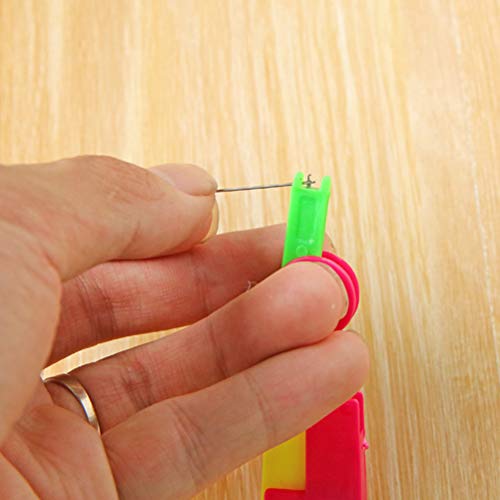 Dispositivo de linha automático de agulhas, guia manual de rosca de plástico, auxílio de rosqueament