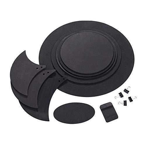 Cymbal Drum Mute Pads Drum Mute Pad Mat Fell Pad Sound Off Blocks Gürtel Mat für Drum Uebungsdämpfer Pad Set Drum Schalldämpfer Cover
