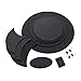 LAANCOO Basse de Mousse de Caoutchouc de Coussin de Pratique Mute Pad Caisse Claire Tambour Silencieux muet pour Le contrôle de Son de Batterie 10